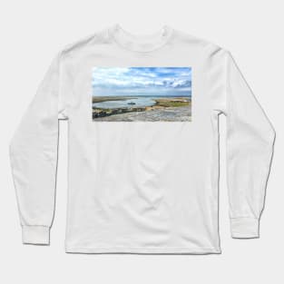 Hurst Point, Keyhaven, Hampshire, England UK art Long Sleeve T-Shirt